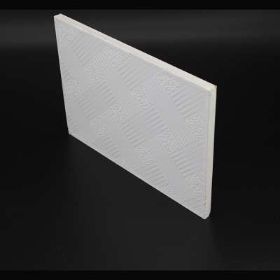 China 600x600 Different Types Of Modern Design Water-proof Waterproof Color PVC Gypsum Ceiling Board