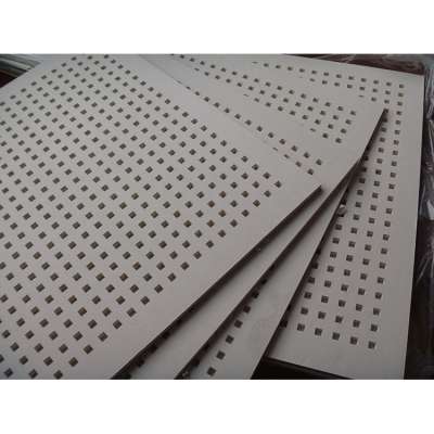 8x4 Feet Acoustic Perforated Drywall Gypsum Board Plasterboard Permeable Paper Backing Perforation Plaster Boards Ceiling Tile