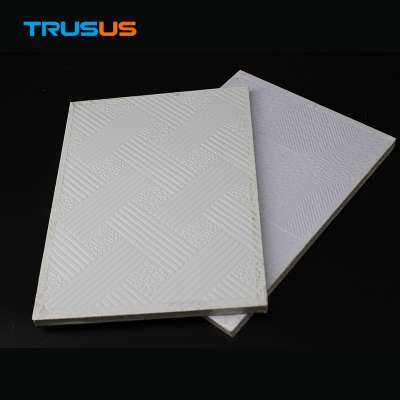 Moulding Pattern Water-proof 7mm Thickness Colorful Pvc Gypsum Board Ceiling